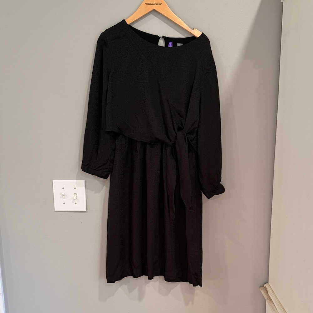 Seraphine Elegant Black Maternity and Nursing Long Sleeve Dress